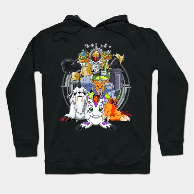 Gomamon Evolution Hoodie by svthyp